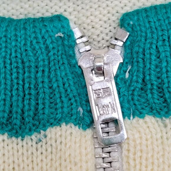 Vintage 80s MOD Sweater Womens XS/S 17x24 Ivory - Picture 4 of 12